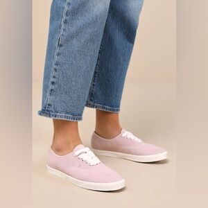 authentic lowpro vans stitch lace sepia rose sneakers